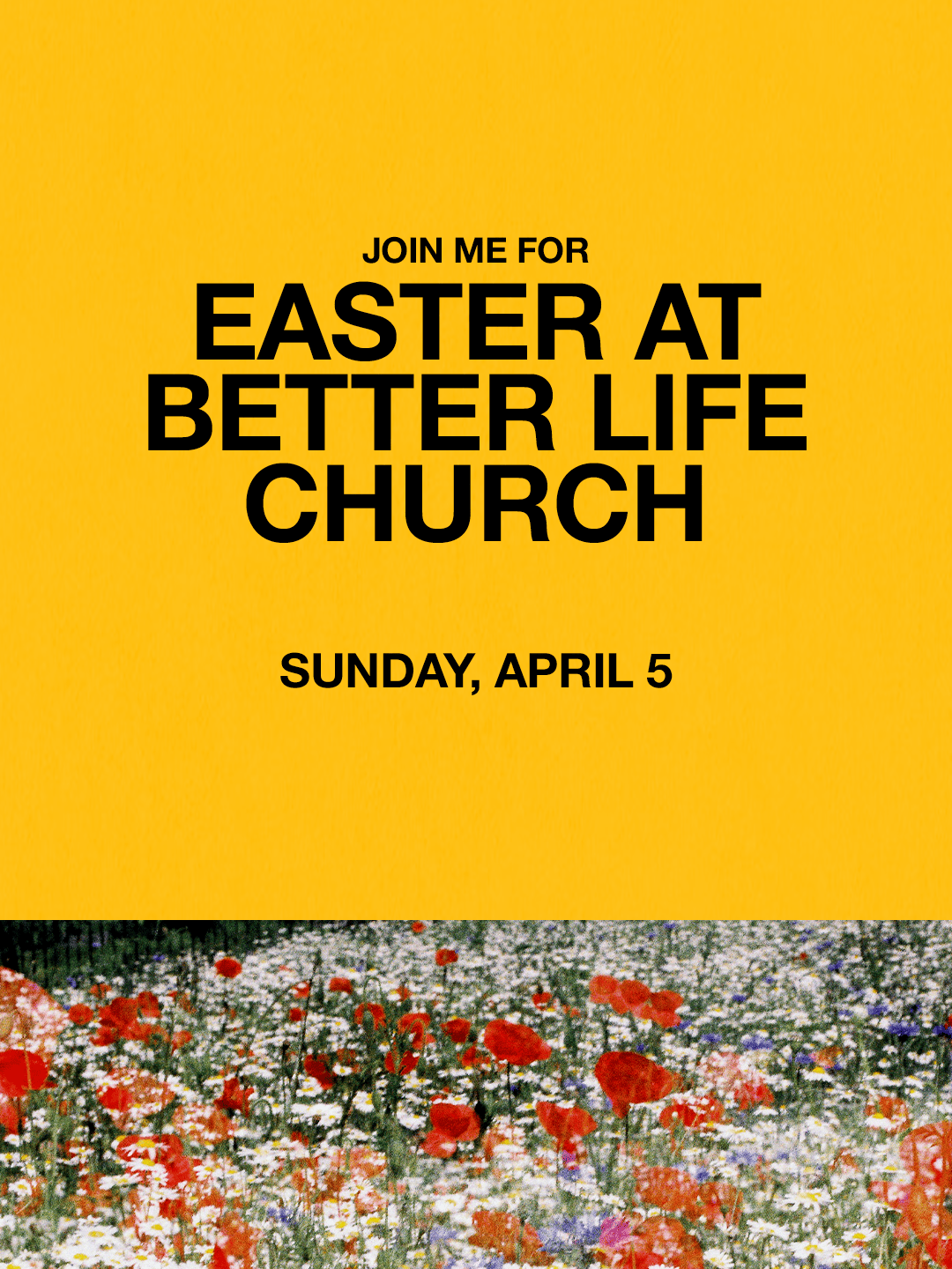 Easter Social Invite Graphic